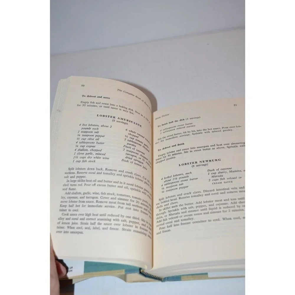 Complete Book of Home Freezing Ann Seranne 1966‎ preserve fresh foods Garden Vtg